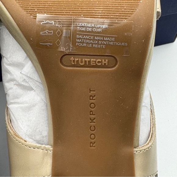 Rockport Tabitha Sling Taupe Leather Heels – 8.5M - Picture 6 of 7